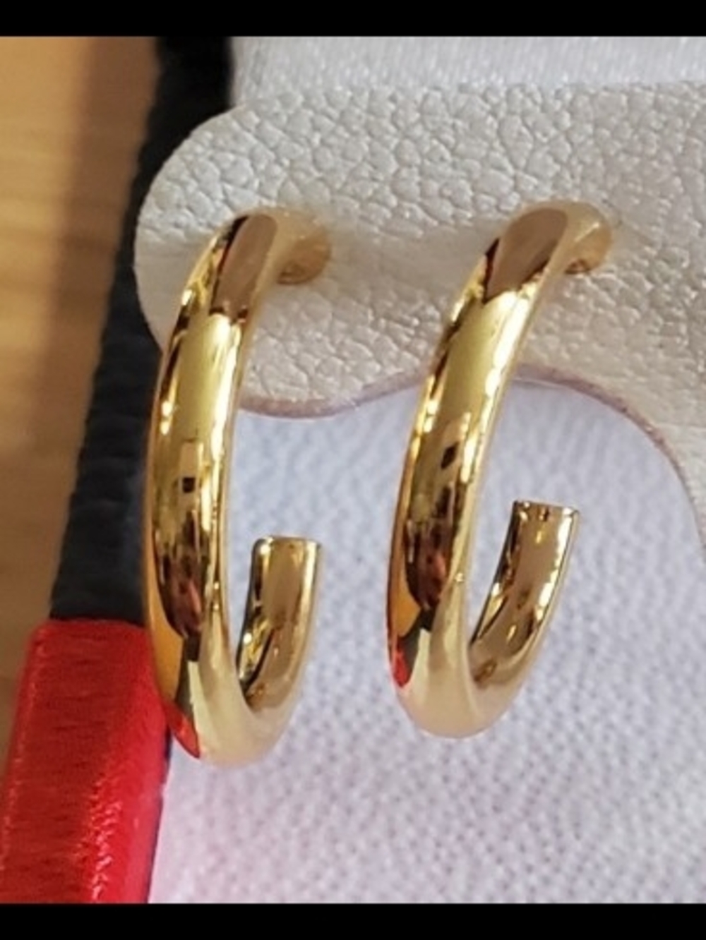 NWT Sterling Silver and Gold-Tone Hoop Earrings Set - Picture 7 of 8